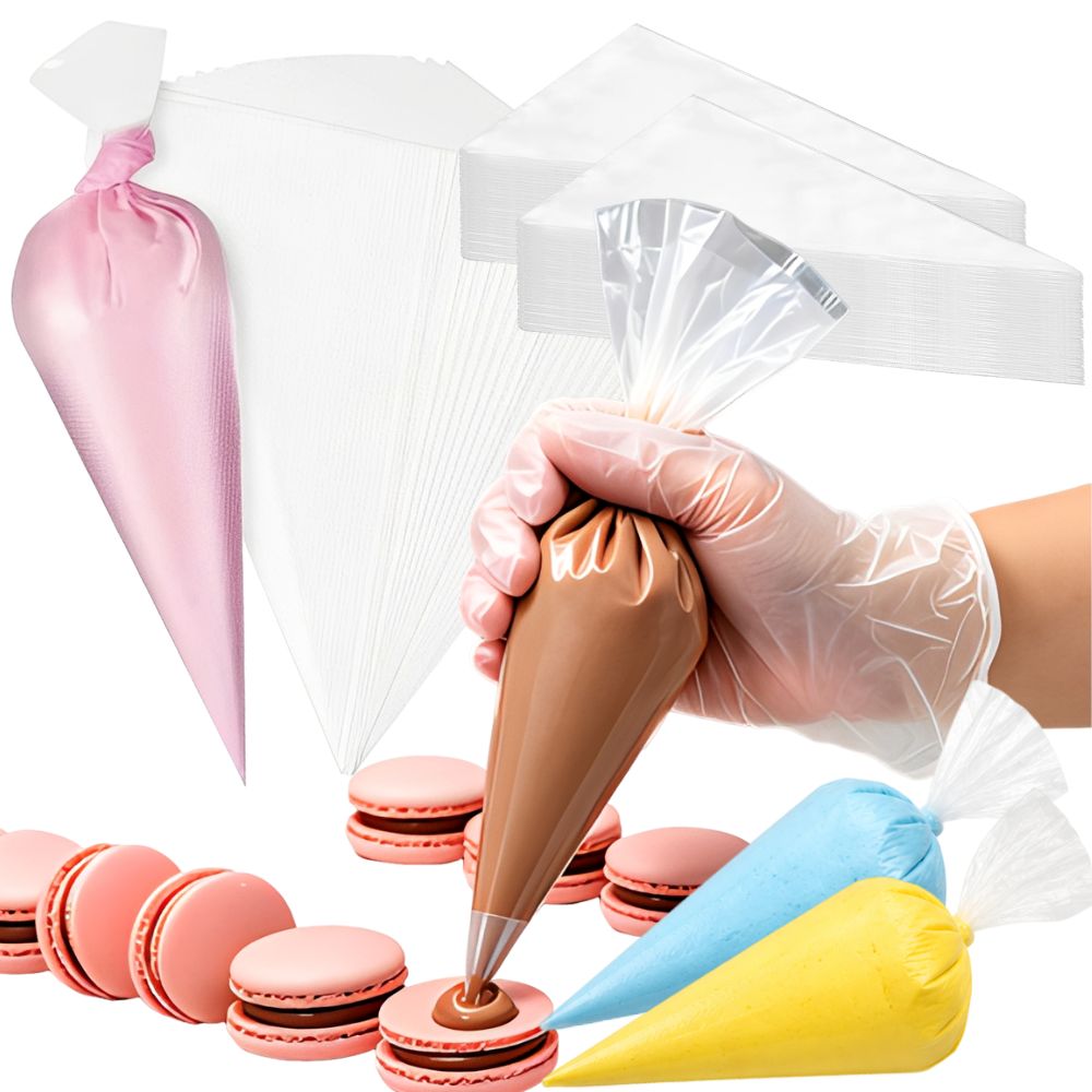 Piping Bag Disposable - 50 個 S/M/L 透明使い捨てペストリーパイピングバッグ厚いアイシングバッグカップケーキベーキングデコレーションツール YMY