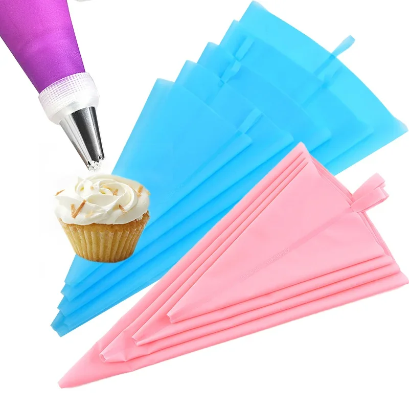 Piping Bag Disposable - ロシアノズル菓子ペストリーバッグセット紫色のシリコーンアイシング配管袋ケーキツールキッチン Cooike ベーキングアクセサリー