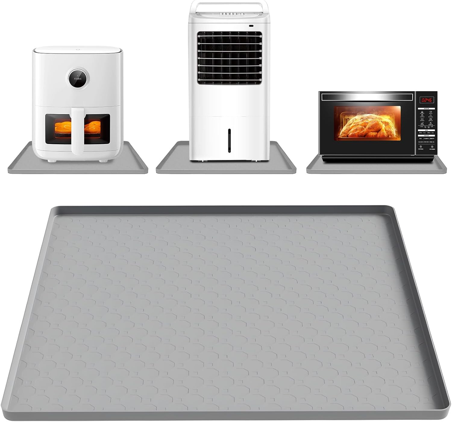 Kitchen Baking Table - 耐熱シリコンマット 滑り止め 防水 エアフライヤーマット キッチンカウンター オーブン