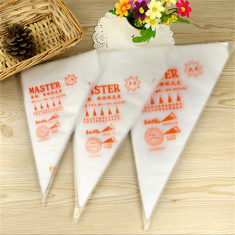 Piping Bag Disposable - ペストリーパイピングスリーブリーク使い捨てバッグ製菓ケーキアクセサリーベーキングデコレーションポケットシリンジアイシングクリーム絞り
