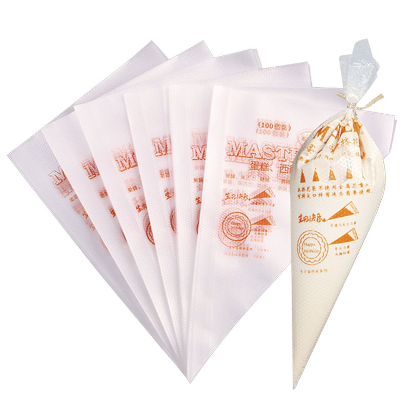 Piping Bag Disposable - 使い捨てペストリーバッグ,パイとケーキ用,100個,カップケーキデコレーション,フォンダンケーキ,ペストリーチップ,rqx