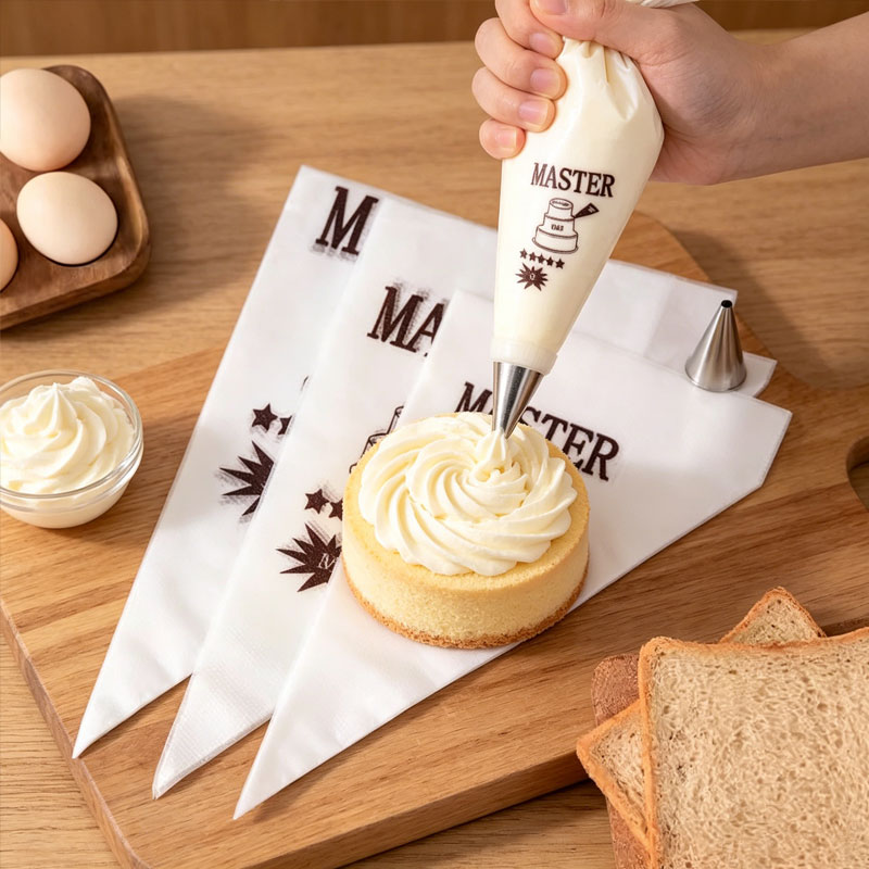 Piping Bag Disposable - 100 個の絞り袋ケーキクリーム絞り袋使い捨てペストリーバッグ製菓ペストリーバッグケーキアクセサリーベーキングデコレーション