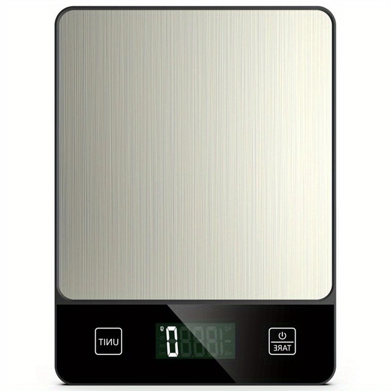 Kitchen Baking Unit - ABNL 食品測定ツール 10Kg/1G デジタルキッチンスケール、シルバー 6 個入り、ベーキング、クッキング用、グラム、オンス