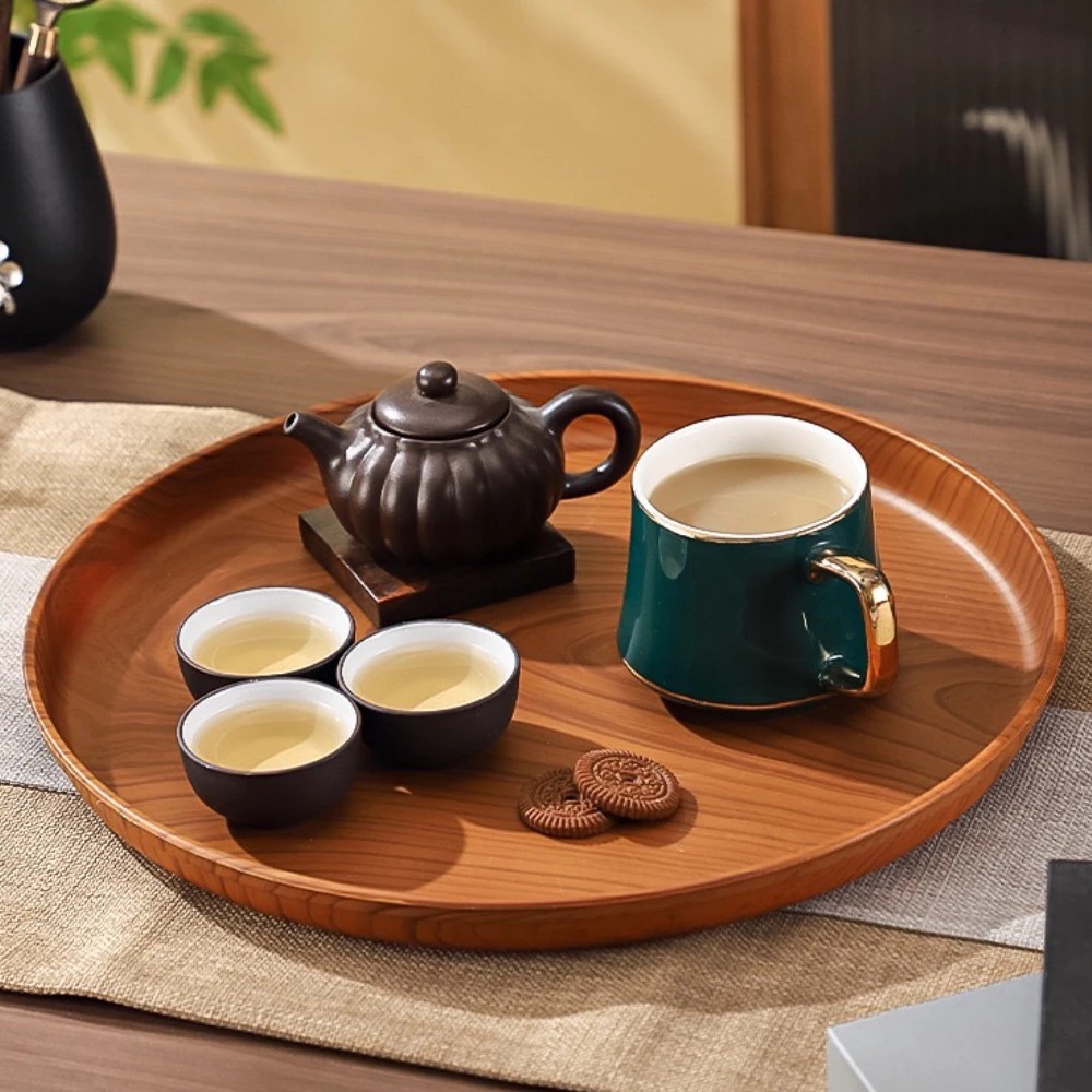 1個入りプラスチック製丸型デザートプレート、和風木製コーヒー - Cake Board Round のレビューと価格