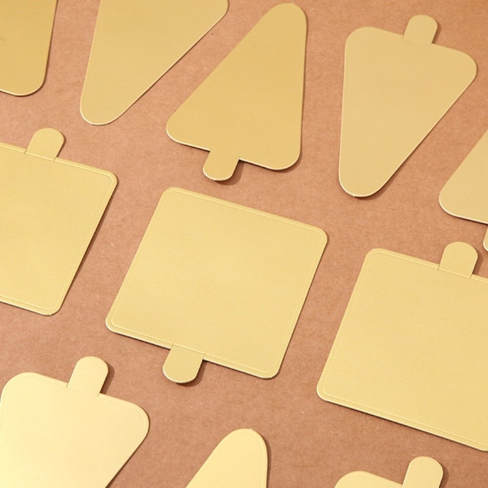 50/100 個新しい使い捨てデザートボードゴールデンホワイ - Cake Board Round のレビューと価格