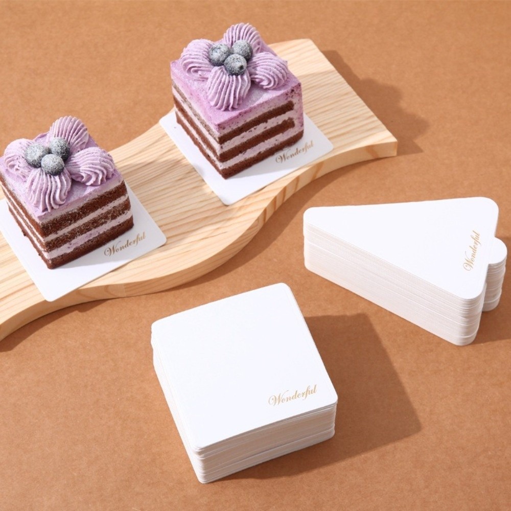 50/100 個新しい使い捨てデザートボードゴールデンホワイ - Cake Board Round のレビューと価格