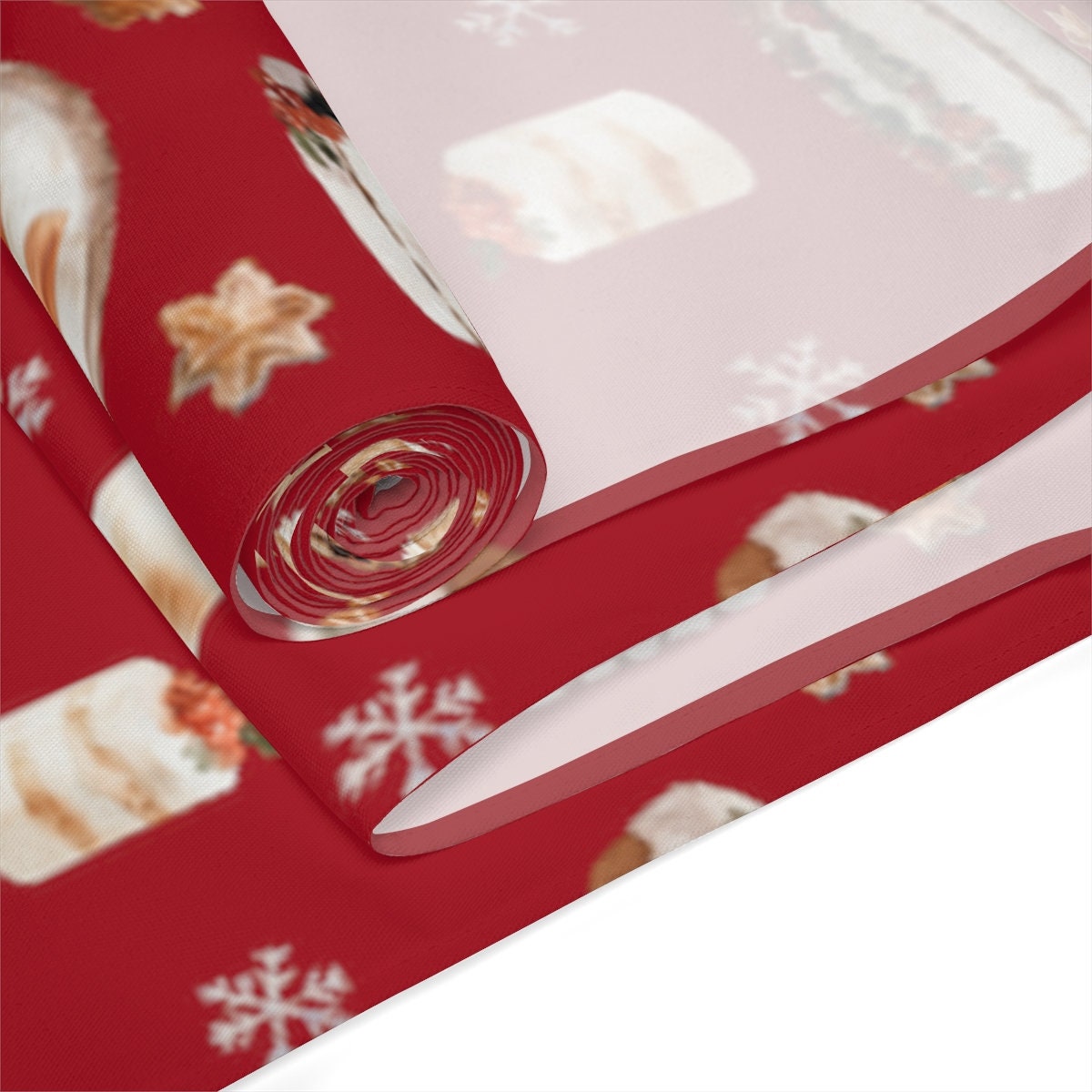 赤いクリスマスベーキングテーブルランナー、ホリデーキッチンリ - Kitchen Baking Table のレビューと価格