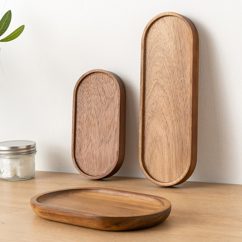 食器無垢材フードトレイラウンド長方形デザートプレート和風木製 - Cake Board Round のレビューと価格