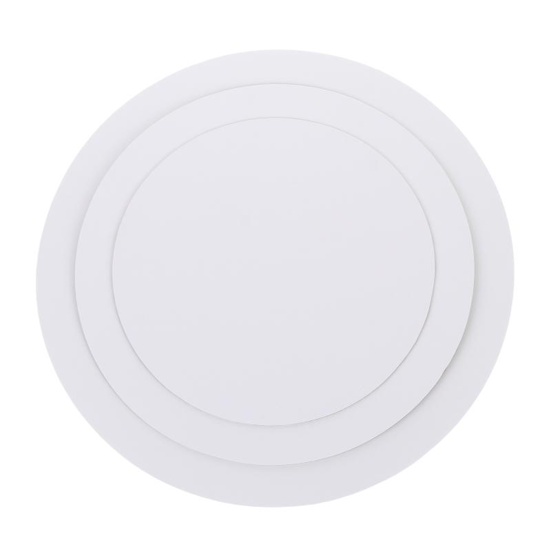白い丸型ケーキボード10枚入り、業務用ペーパーケーキドラムパ - Cake Board Round のレビューと価格