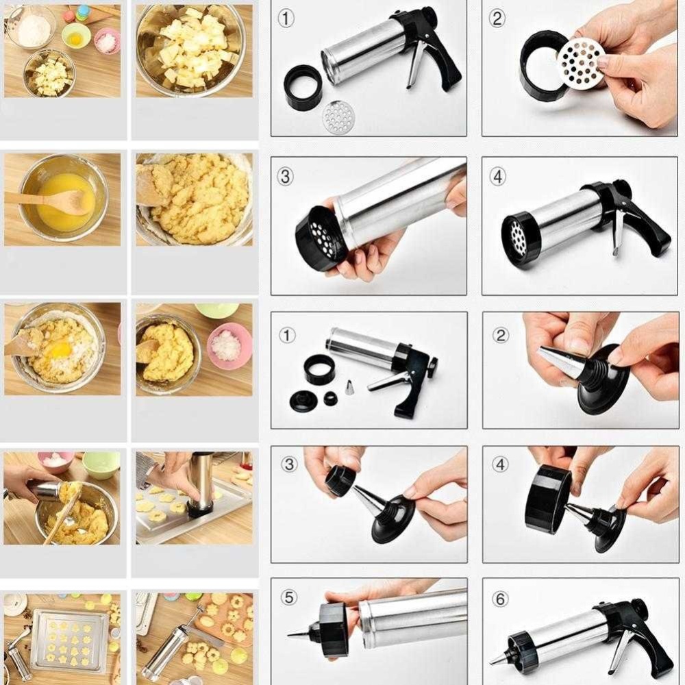 LMETJMA クッキープレスキット ビスケットメーカーガン - Piping Bag Disposable のレビューと価格