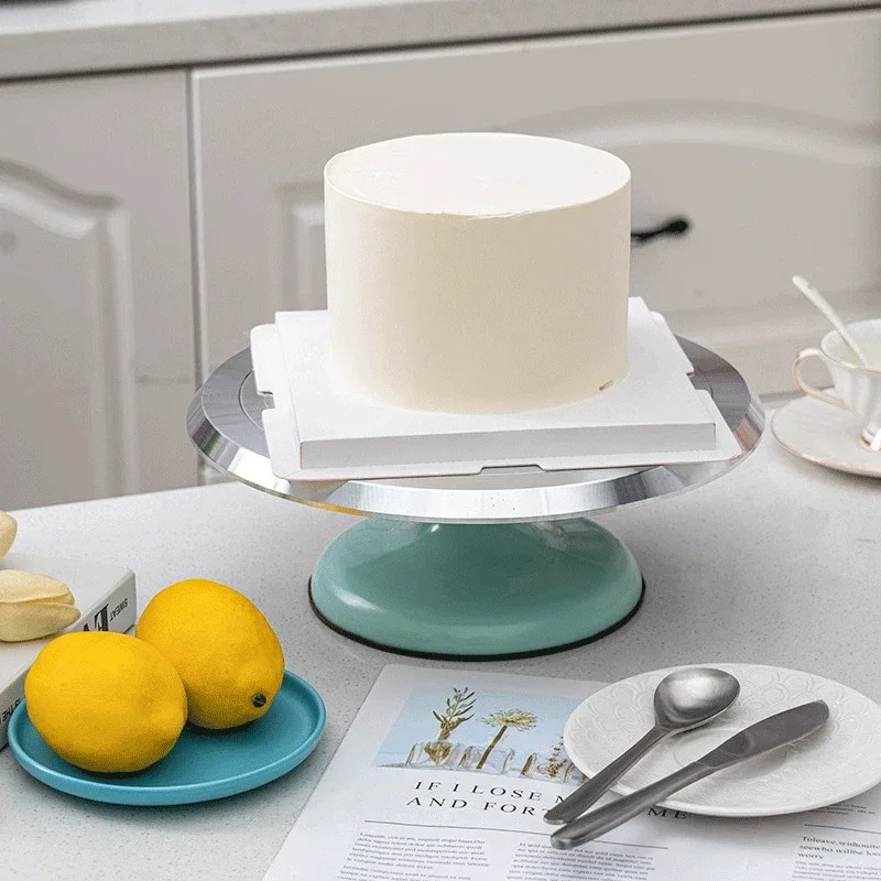 12 インチベーキングツールアルミ合金誕生日ケーキターンテー - Kitchen Baking Table のレビューと価格