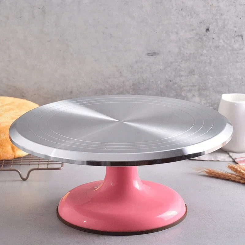 12 インチベーキングツールアルミ合金誕生日ケーキターンテー - Kitchen Baking Table のレビューと価格