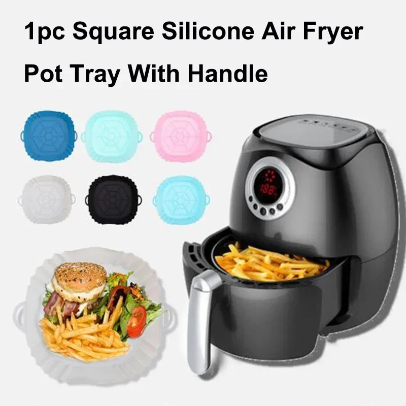 1PC シリコンエアフライヤーバスケット、ピザフライドチキン - Kitchen And Baking Equipment のレビューと価格