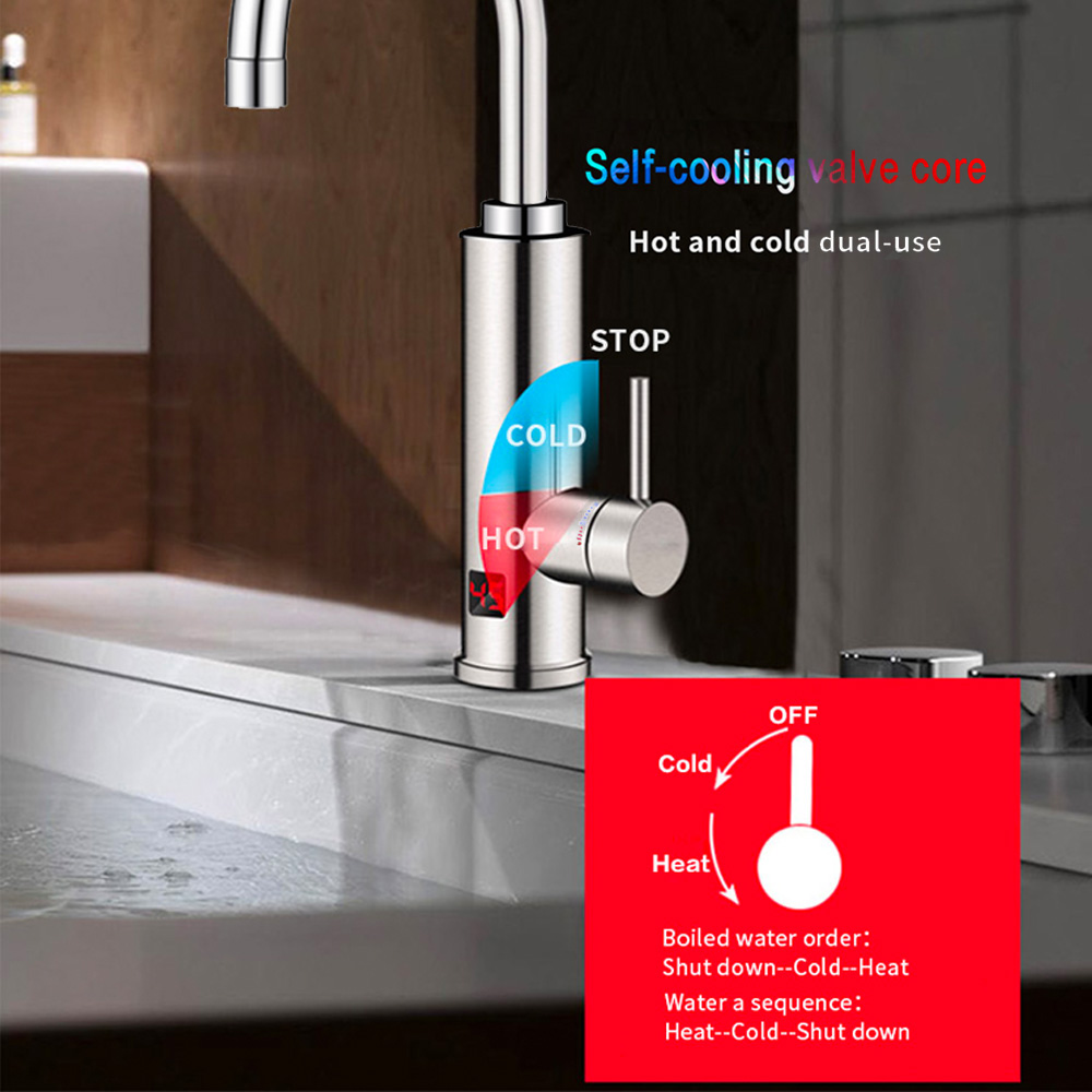 3000W 電気温水器 浴室 キッチン 蛇口 タンクレス給湯 - Kitchen Baking Mixer のレビューと価格