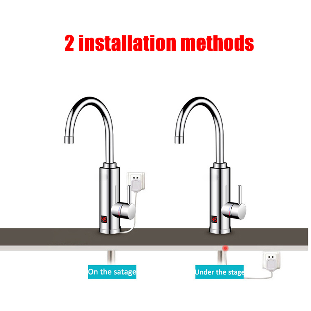 3000W 電気温水器 浴室 キッチン 蛇口 タンクレス給湯 - Kitchen Baking Mixer のレビューと価格