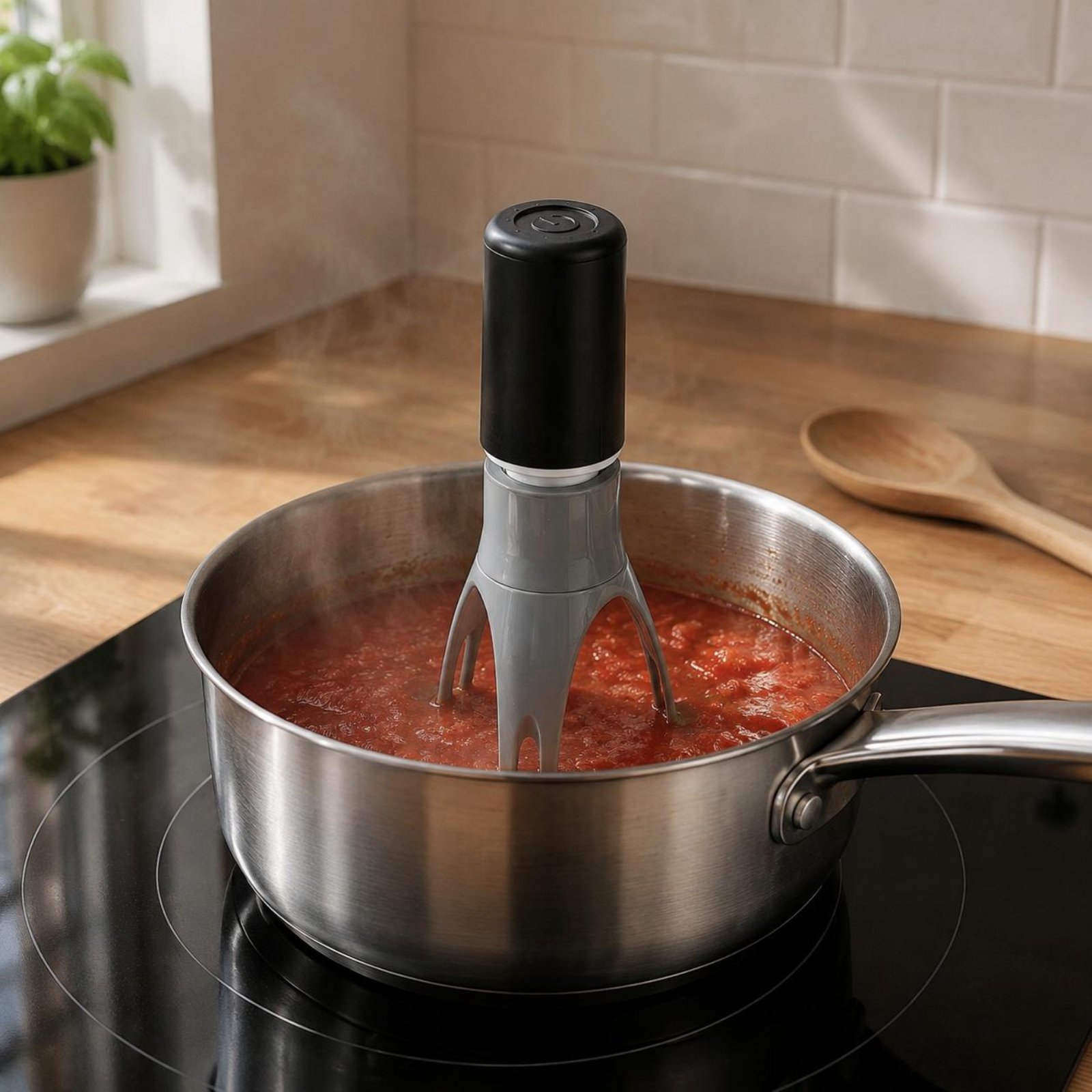 自動三角攪拌機 - ハンズフリー電動卵泡立て器＆キッチンミキ - Kitchen Baking Mixer のレビューと価格