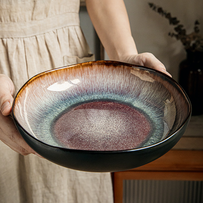 日本の窯焼き陶器製パスタプレート、大きなスープボウル、サラダ - Cake Board Round のレビューと価格