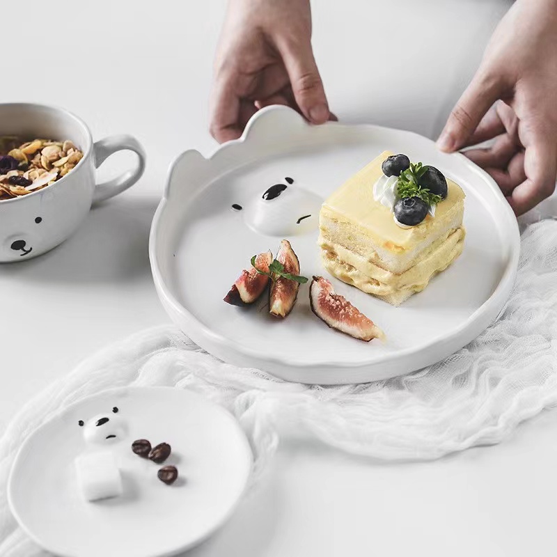 かわいい動物のボウルケーキ皿、大きなサラダスープパスタボウル - Cake Board Round のレビューと価格