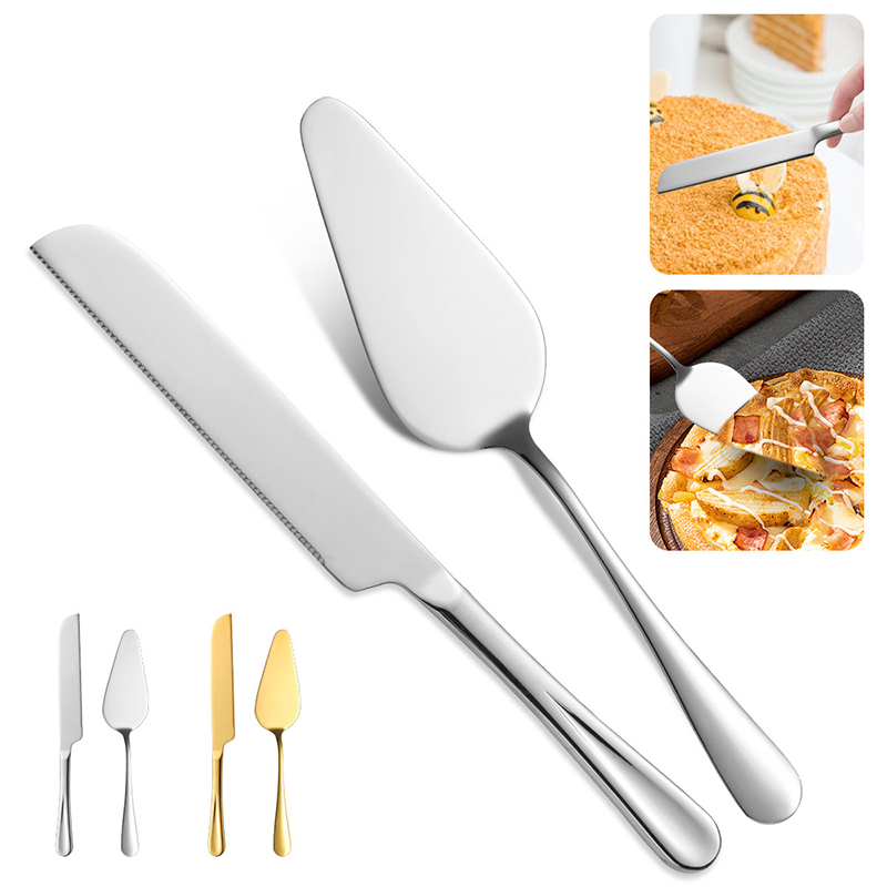 ステンレス鋼ケーキカッティングスパチュラナイフセット多目的ペ - Kitchen And Baking Equipment のレビューと価格