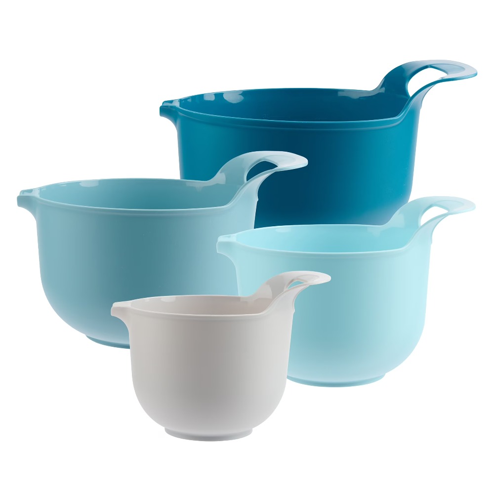 ネスティングプラスチック製ミキシングボウル 4個セット 注ぎ - Kitchen Baking Cooking のレビューと価格