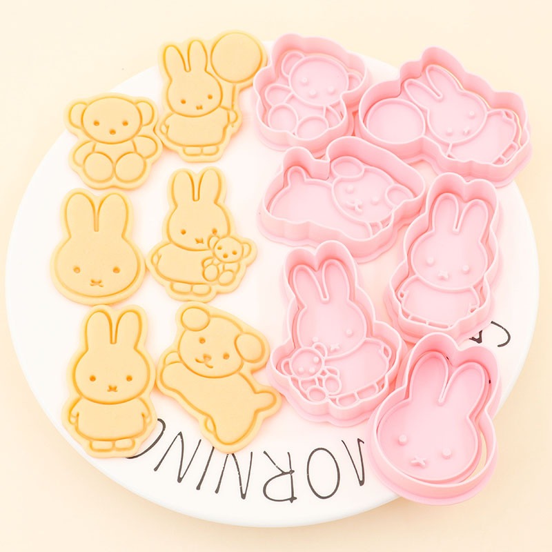 ミッフィーシリーズ漫画クッキー型かわいいDIYシミュレーショ - Kitchen Baking Molds のレビューと価格