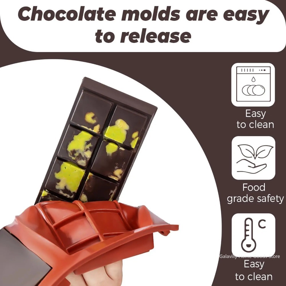 ドバイチョコレートモールドバー ピスタチオチョコレートバー  - Kitchen Baking Molds のレビューと価格