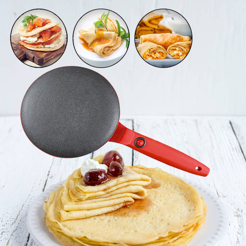 片面加熱式電気クレープメーカー 家庭用 火傷防止ハンドル付き - Kitchen Baking Machine のレビューと価格
