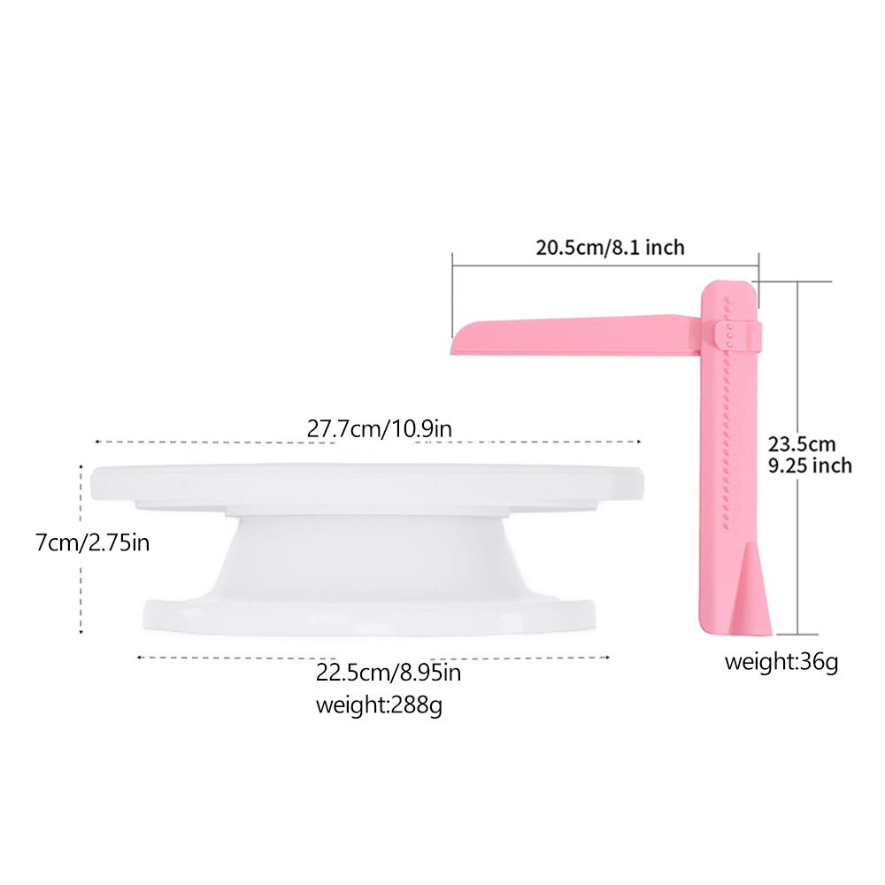 プラスチックケーキターンテーブルキッチンベーキングツールセッ - Kitchen Baking Table のレビューと価格