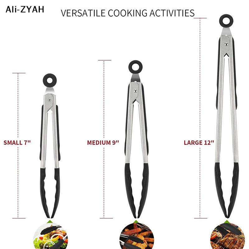 【ZA】シリコントング キッチンスチール バーベキュー ノン - Kitchen Zain のレビューと価格