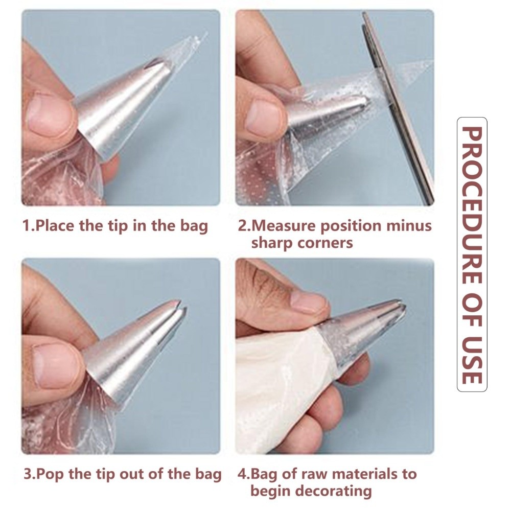 100枚入り 超強力使い捨てペストリーバッグ 漏れ防止 滑り - Piping Bag Disposable のレビューと価格