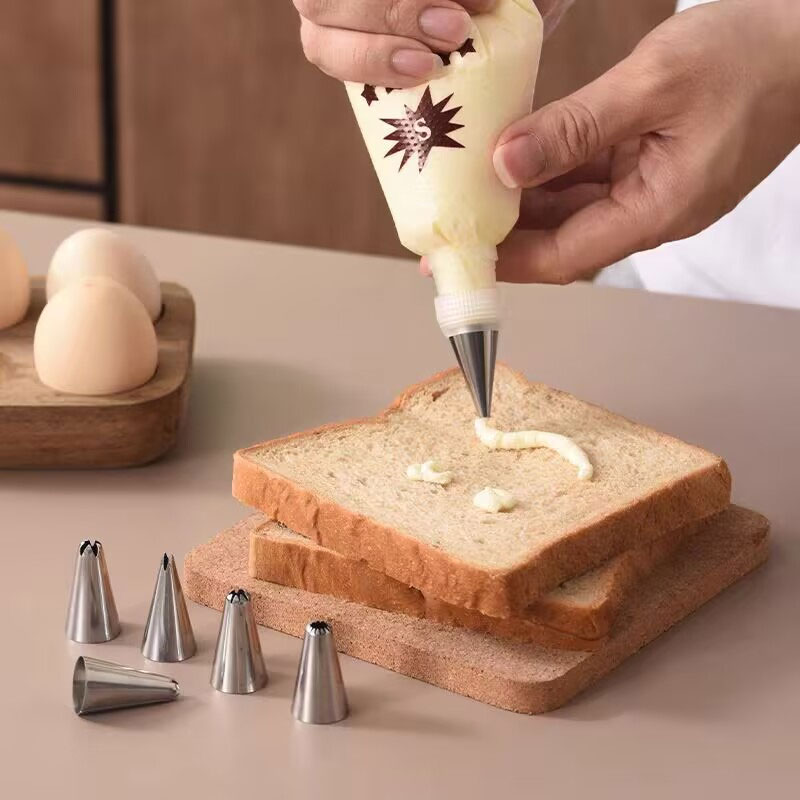 100 個の絞り袋ケーキクリーム絞り袋使い捨てペストリーバッ - Piping Bag Disposable のレビューと価格