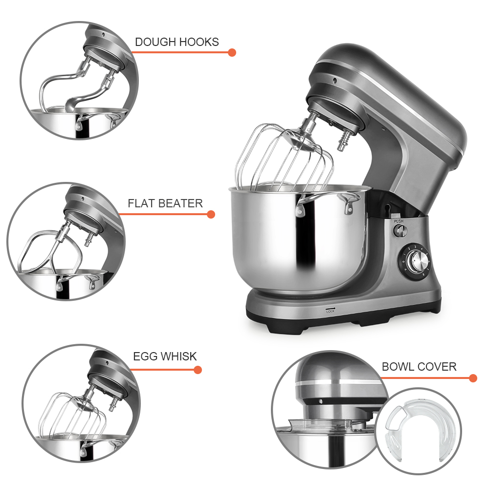 11L 2000W 大型強力電動ミキサー ダブルドウフック付 - Kitchen Baking Mixer のレビューと価格