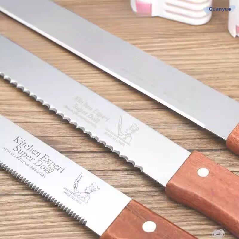 ステンレス鋼の歯付きナイフパンカッタートーストスライサーノン - Kitchen And Baking Equipment のレビューと価格