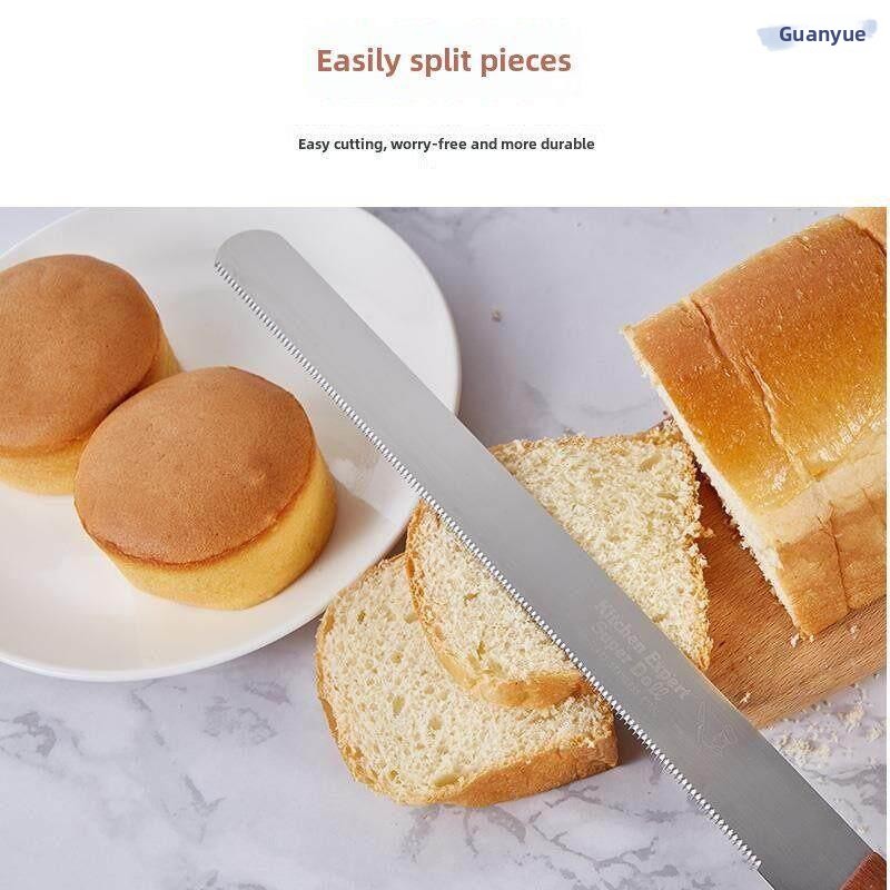 ステンレス鋼の歯付きナイフパンカッタートーストスライサーノン - Kitchen And Baking Equipment のレビューと価格