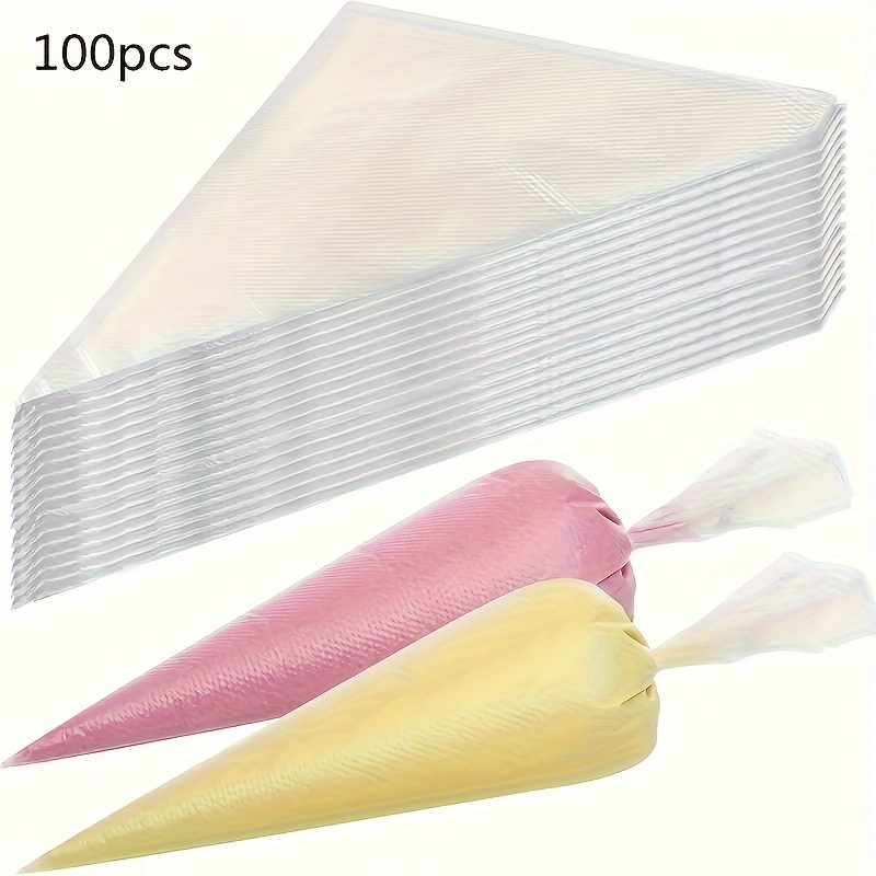 100個入り 厚手使い捨てパイピングバッグ、耐久性があり再利 - Piping Bag Disposable のレビューと価格
