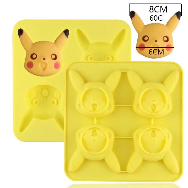 新しいピカチュウシリコンチョコレート型ペストリーパンケーキ型 - Kitchen Baking Molds のレビューと価格