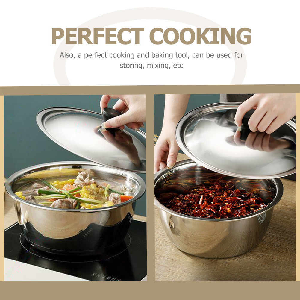ステンレス製大型多機能キッチンボウル、卵泡立て、生地混ぜ、ス - Kitchen Baking Cooking のレビューと価格
