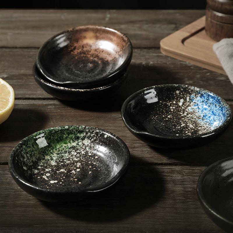 4 個セラミックプレート日本のスナック皿デザート調味料ソース - Cake Board Round のレビューと価格