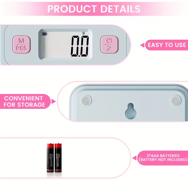 デジタルキッチンスケール、LCDディスプレイ付き、0。 1オ - Kitchen Baking Unit のレビューと価格