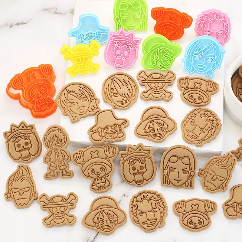 ワンピースクッキングモールドルフィゾロチョッパースカルクッキ - Kitchen Baking Cooking のレビューと価格